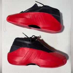 Adidas Crazy IIInfinity Red and Black Athletic Sneakers